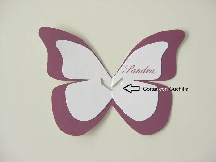 Tutorial invitaciones y marcasitio mariposas - Manualidades - Foro ...