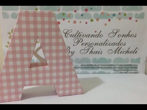 Tutorial letra A 3D - Silhouette - YouTube