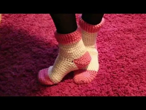 Tutorial ! Making socks (Socks) to Crochet Part 1 - YouTube Tutorial ! Making socks (Socks) to Crochet Part 1 - YouTube