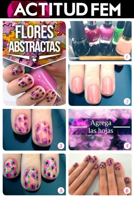Tutorial: manicure flores 2013 | ActitudFEM