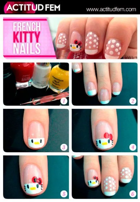 Tutorial: manicure frances con decorado | ActitudFEM