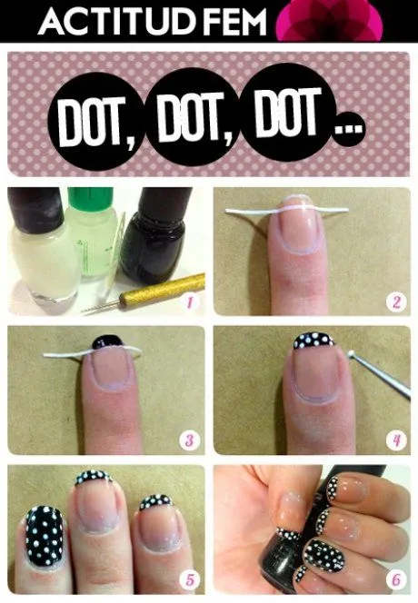 Tutorial: manicure francés con puntos blancos | ActitudFEM Tutorial: manicure francés con puntos blancos | ActitudFEM