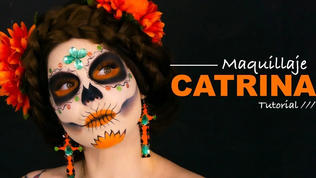 Tutorial) MAQUILLAJE de La CATRINA Paso a Paso 