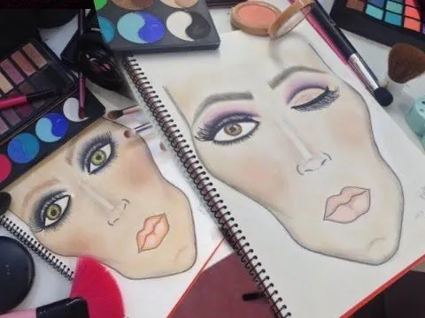 Tutorial De Maquillaje; Dibuja Un Rostro Para Practicar ...