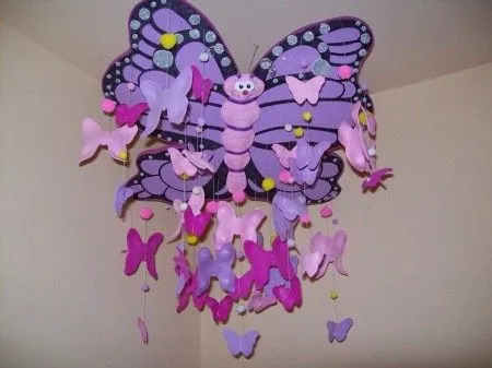Manualidades mariposa goma eva - Imagui