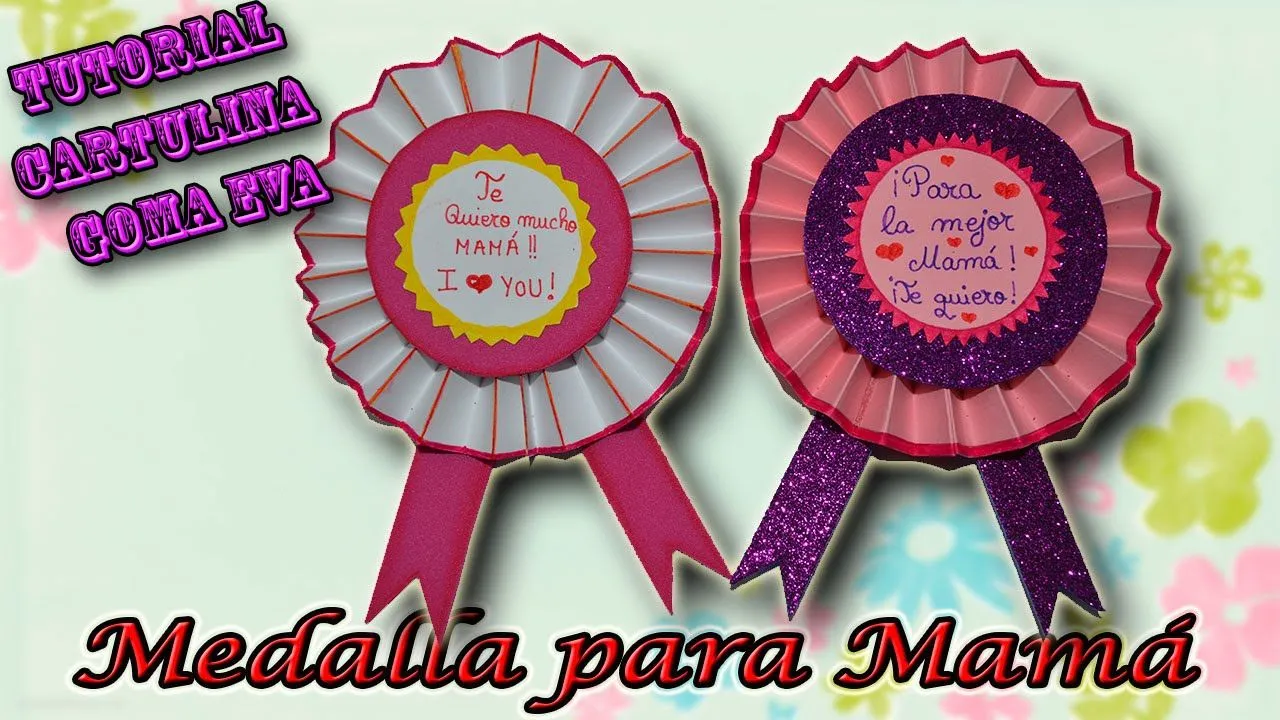 ♥ Tutorial: Medalla para el día de la Madre de Cartulina y Goma Eva ♥ - YouTube ♥ Tutorial: Medalla para el día de la Madre de Cartulina y Goma Eva ♥ - YouTube