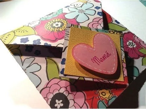 TUTORIAL Mini álbum-Tarjeta para mamá/Mother's day mini album-card ... TUTORIAL Mini álbum-Tarjeta para mamá/Mother's day mini album-card ...