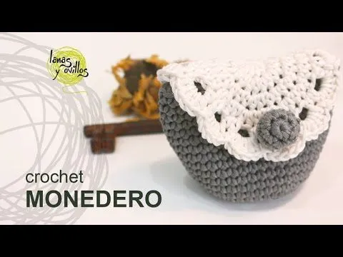 Tutorial Monedero Crochet o Ganchillo - YouTube Tutorial Monedero Crochet o Ganchillo - YouTube