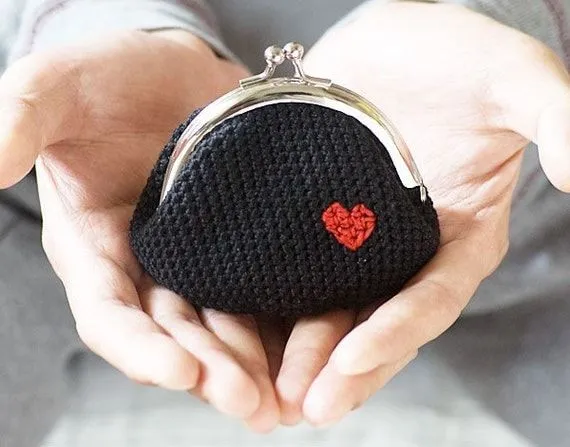 Tutorial: monedero de ganchillo con boquilla | La Casa de los ... Tutorial: monedero de ganchillo con boquilla | La Casa de los ...