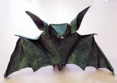 Tutorial para hacer Murciélagos con Origami. | Ideas y material ... Tutorial para hacer Murciélagos con Origami. | Ideas y material ...
