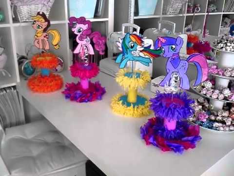 Tutorial on my little pony center piece - YouTube Tutorial on my little pony center piece - YouTube