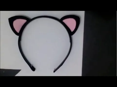 tutorial como hacer Orejas de Gato con fomi - YouTube tutorial como hacer Orejas de Gato con fomi - YouTube