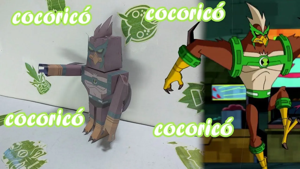 Tutorial - Papercraft do Cocorocóide 3D - Ben 10 Omniverse - YouTube
