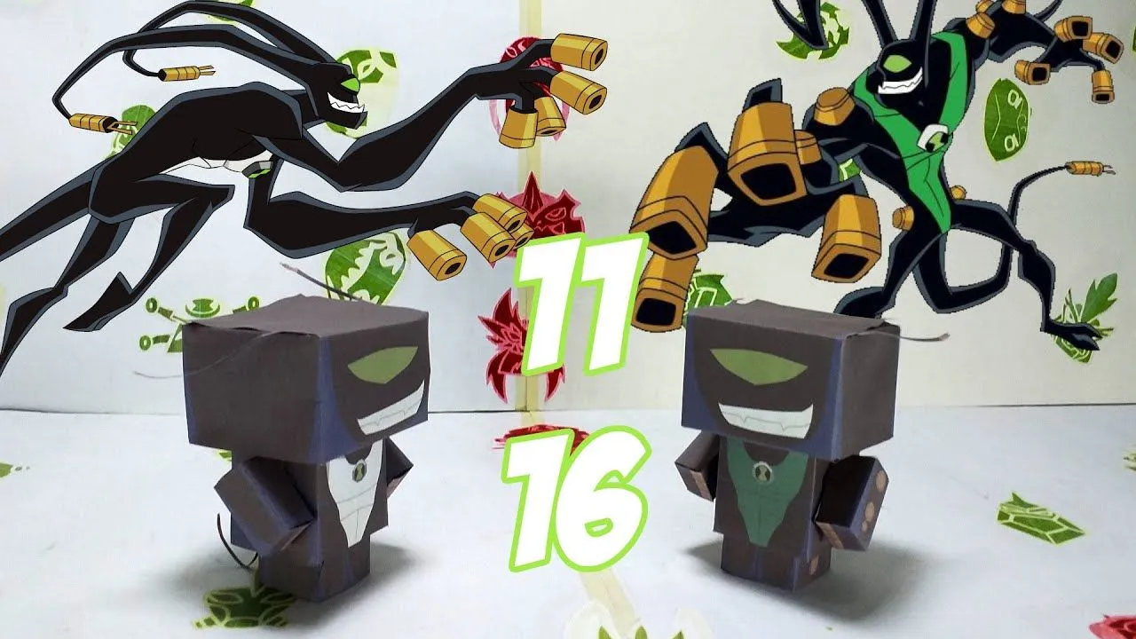 Tutorial - Papercraft do Feedback de 11 e 16 anos - Ben 10 Omniverse - YouTube