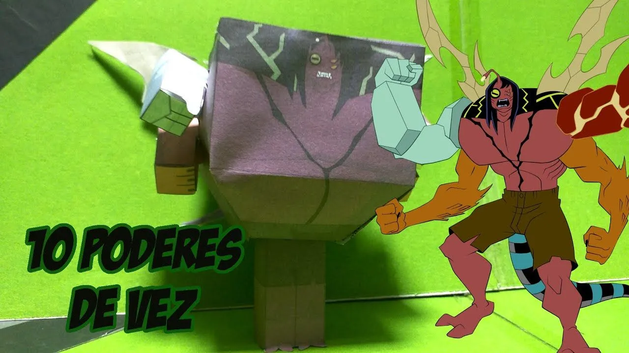 Tutorial - Papercraft do Kevin 11 - Ben 10 - YouTube