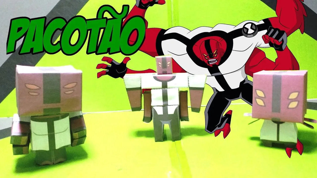 Tutorial - Papercraft do Quatro Braços em 3 Versões - Ben 10 - YouTube