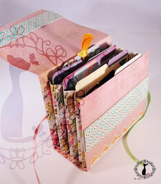 Tutorial paso a paso de Carpeta scrapbook con separadores ... Tutorial paso a paso de Carpeta scrapbook con separadores ...