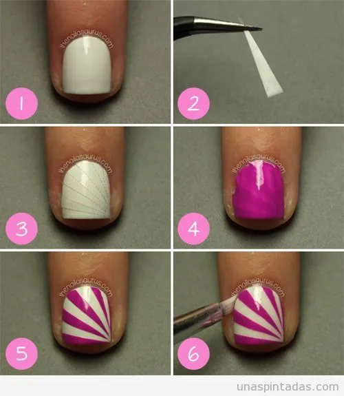 Tutorial paso a paso, decoración de uñas a rayas con cinta ... Tutorial paso a paso, decoración de uñas a rayas con cinta ...
