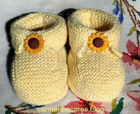 TUTORIAL. Patucos de lana para bebe. ( tejido dos agujas ... TUTORIAL. Patucos de lana para bebe. ( tejido dos agujas ...