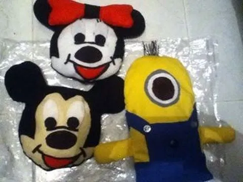 Tutorial de como hacer un peluche de Minions y de Mickey Mouse ...