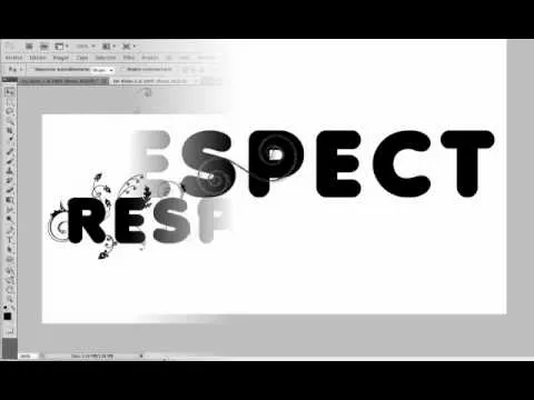 Tutorial Photoshop | Texto Floral y Negativo [Original] - YouTube