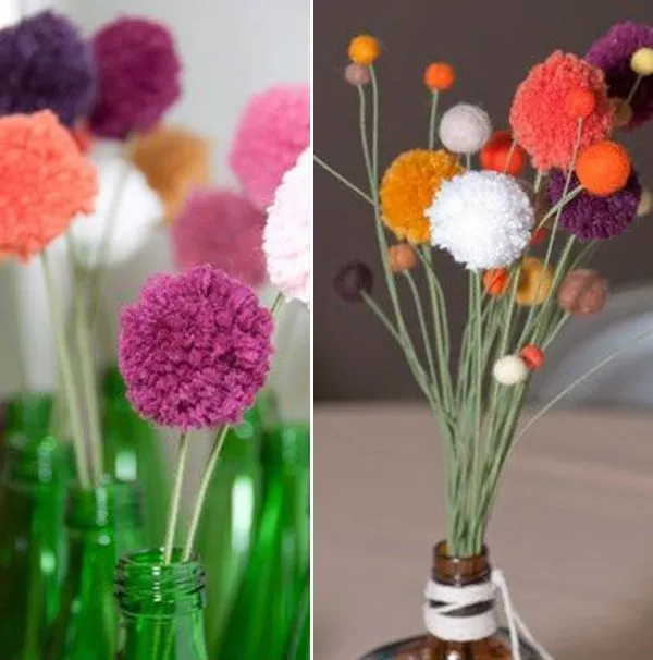 Tutorial para hacer pompones de lana | Atelier de Boda