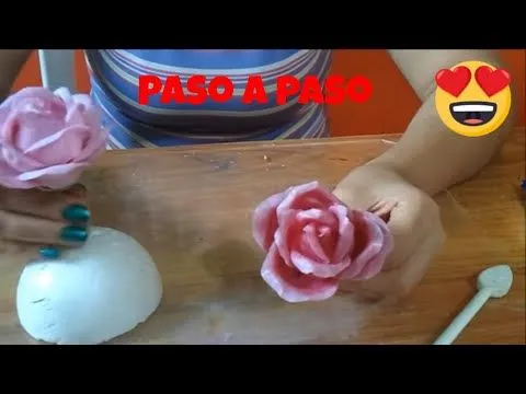 Tutorial de porcelanicron #4 como hacer una rosa - YouTube