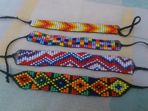 Tutorial Como hacer una pulsera de mostacillas. - YouTube