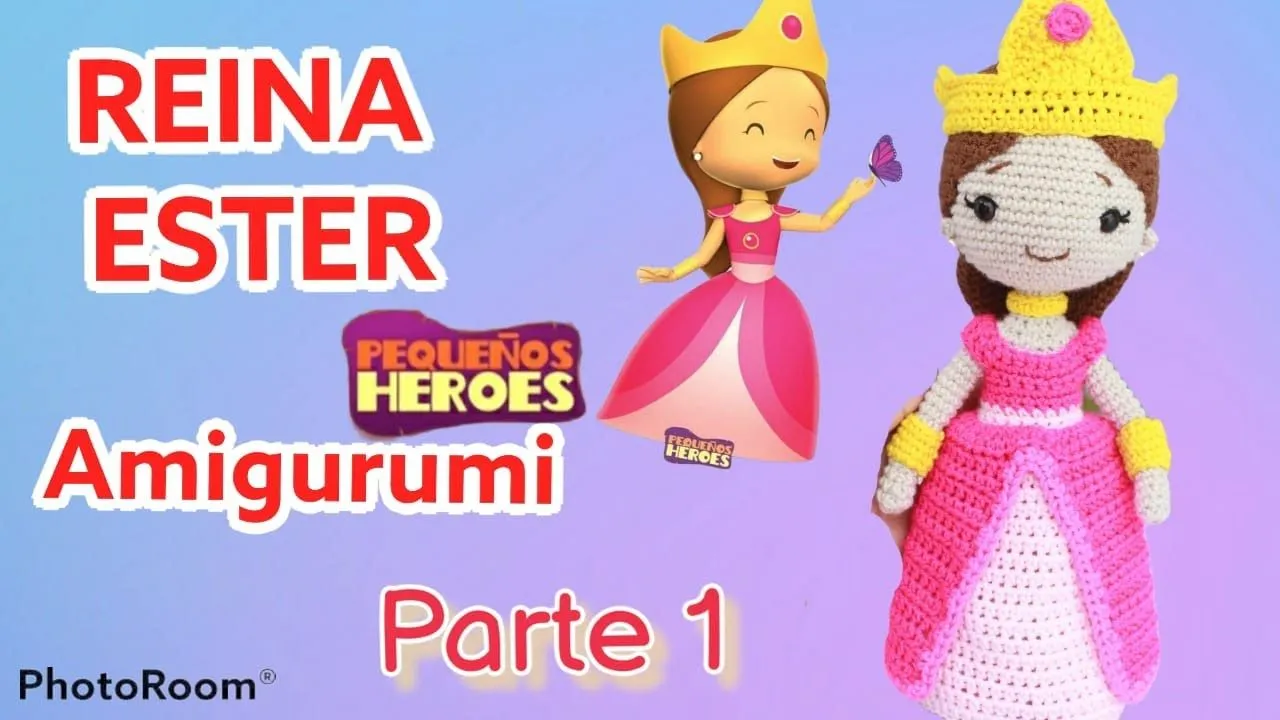 Tutorial Reina Ester Princesas amigurumi PARTE 1 Cuerpo base Tutorial Reina Ester Princesas amigurumi PARTE 1 Cuerpo base