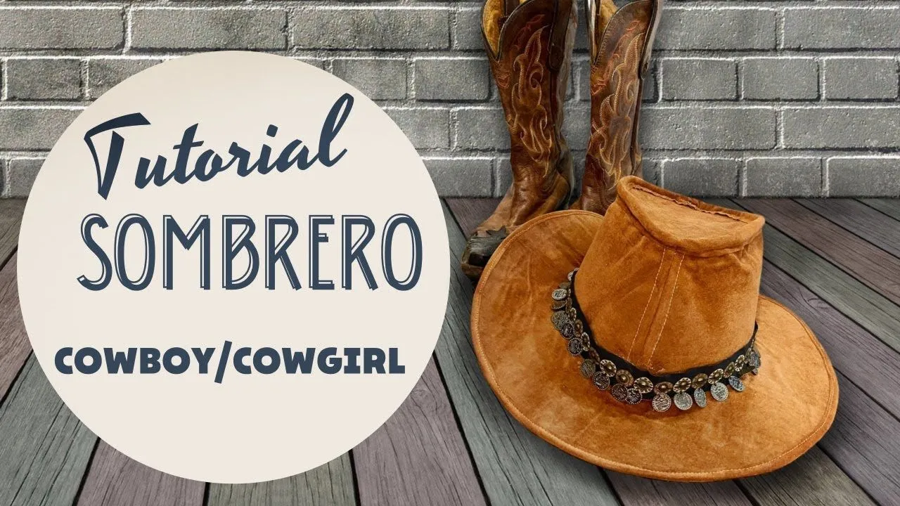 Tutorial sombrero vaquero cowboy/cowgirl - YouTube