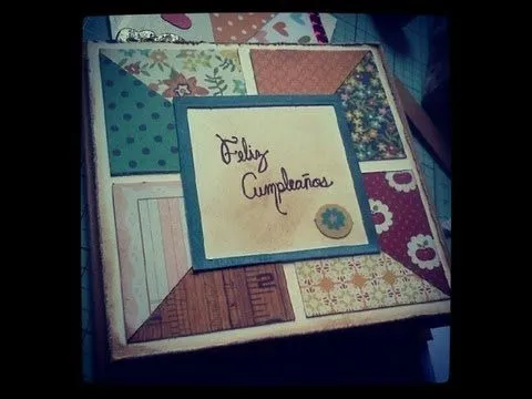 TUTORIAL Tarjeta cuadritos por mitades Feliz cumpleaños - YouTube TUTORIAL Tarjeta cuadritos por mitades Feliz cumpleaños - YouTube