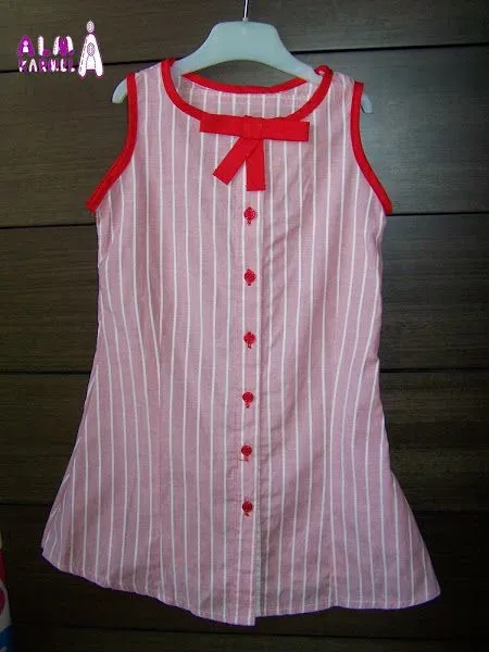 Tutorial: Vestido de niña reciclando una camisa | Aprender ... Tutorial: Vestido de niña reciclando una camisa | Aprender ...
