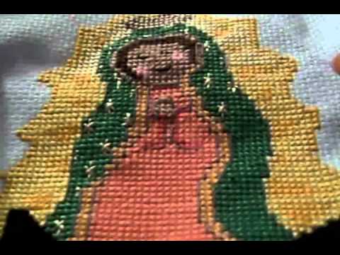 Tutorial Virgen en punto de cruz con colores de la Virgen del ...