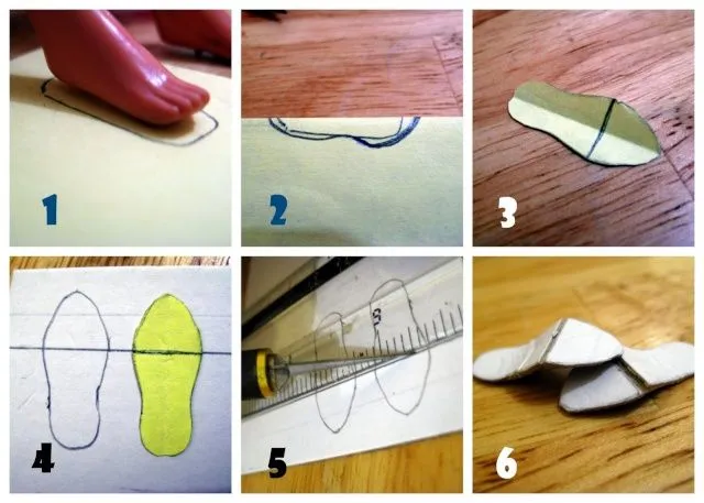 Tutorial: Como hacer zapatos para muñecas escala 1/6 | Barbies ... Tutorial: Como hacer zapatos para muñecas escala 1/6 | Barbies ...
