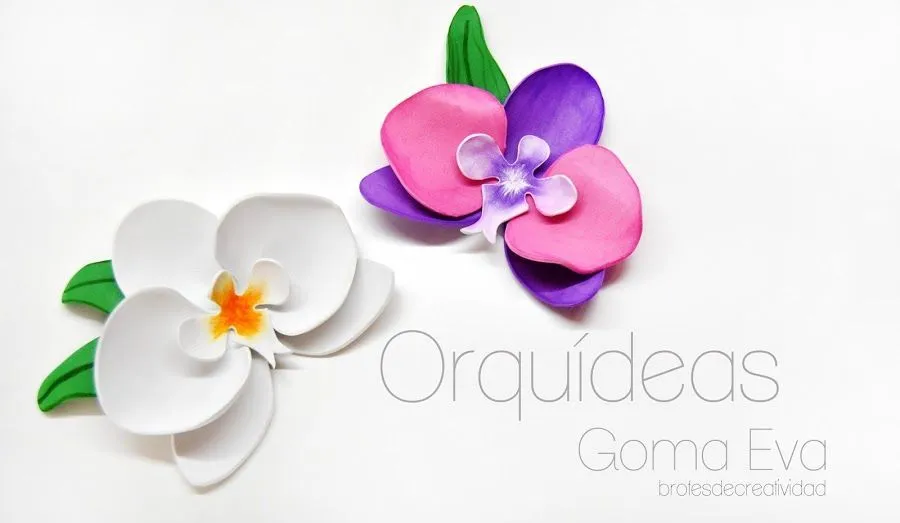 Tutoriales para hacer flores: Cómo hacer orquídeas de goma eva | Manualidades, Artesanías de flores, Guirnaldas de flores de papel Tutoriales para hacer flores: Cómo hacer orquídeas de goma eva | Manualidades, Artesanías de flores, Guirnaldas de flores de papel