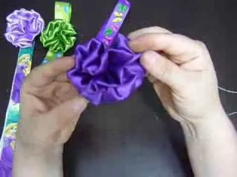 tutoriales flores en tela satin para accesorios de niñas No.111 ... tutoriales flores en tela satin para accesorios de niñas No.111 ...