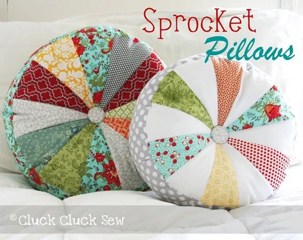 Tutoriales de Patchwork: ALMOHADONES REDONDOS