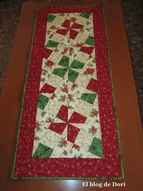 Tutoriales de Patchwork: CAMINO DE MESA NAVIDEÑO