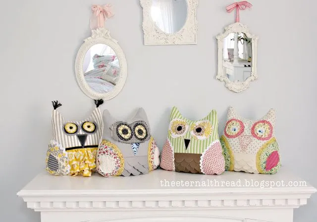 Tutoriales de Patchwork: COJÍN BÚHO