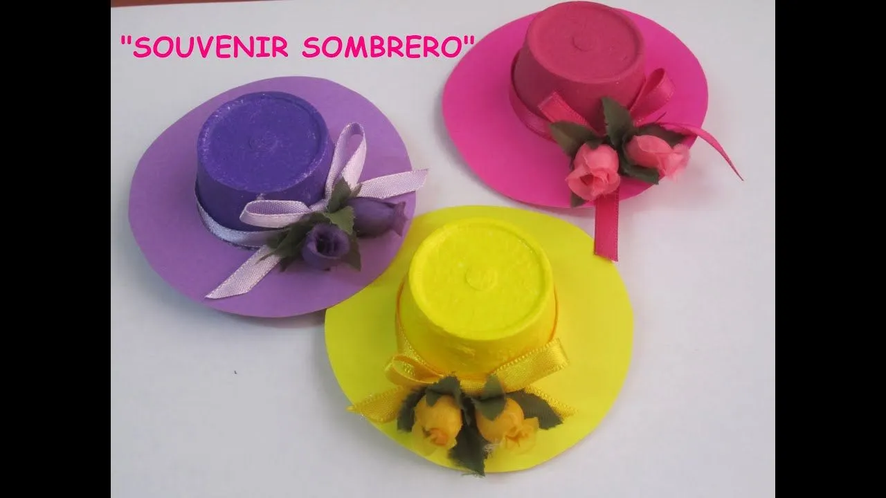 TUTORIAL:SOUVENIR SOMBRERO - YouTube