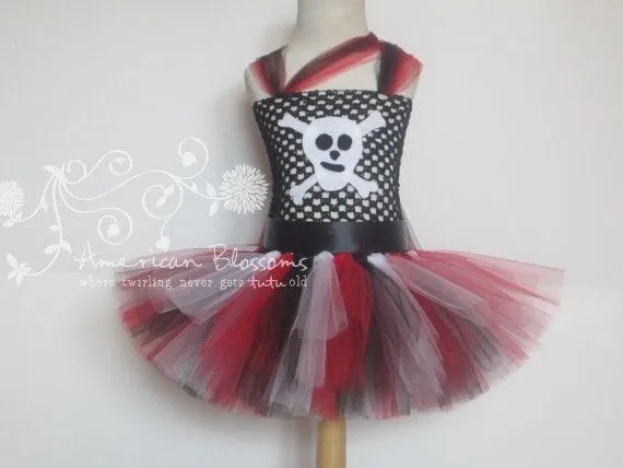 Tutu Disfraz pirata vestido de bebé niñas niño por AmericanBlossoms Tutu Disfraz pirata vestido de bebé niñas niño por AmericanBlossoms