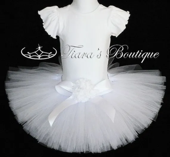 Tutu para niñas tamaños cumpleaños Tutu Tutu blanco por TutuTiara Tutu para niñas tamaños cumpleaños Tutu Tutu blanco por TutuTiara