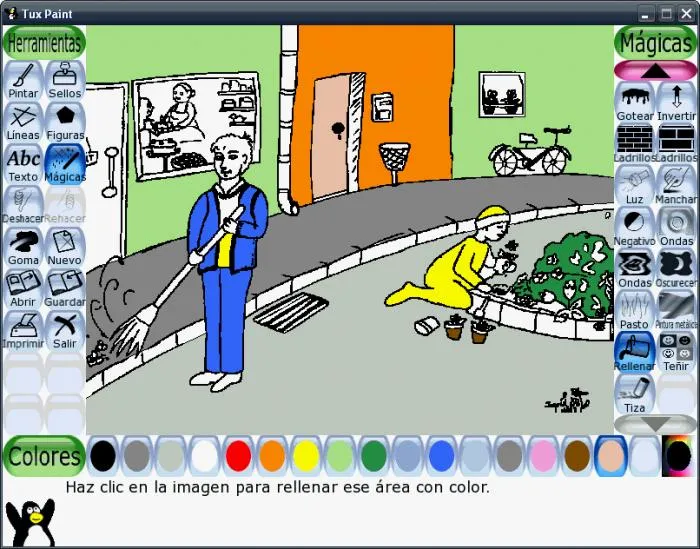 Tux Paint, un juego de dibujo para niños Tux Paint, un juego de dibujo para niños