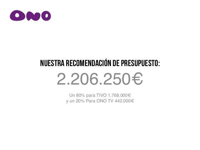 La TV de Ono - Estrategia de Medios