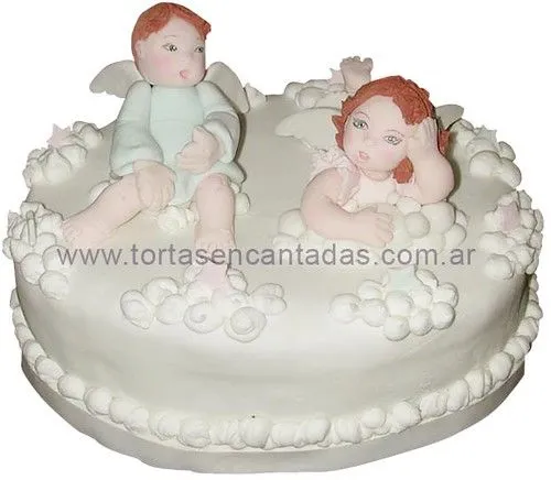 Twin's Christening Cake / Torta de Bautismo | Flickr - Photo Sharing!