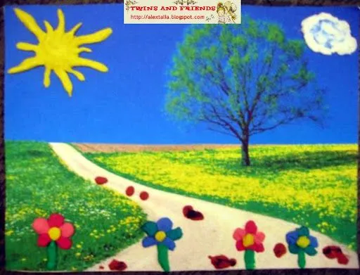 Paisajes hechos con goma eva - Imagui