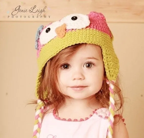 Patrones de gorro a crochet con orejas - Imagui