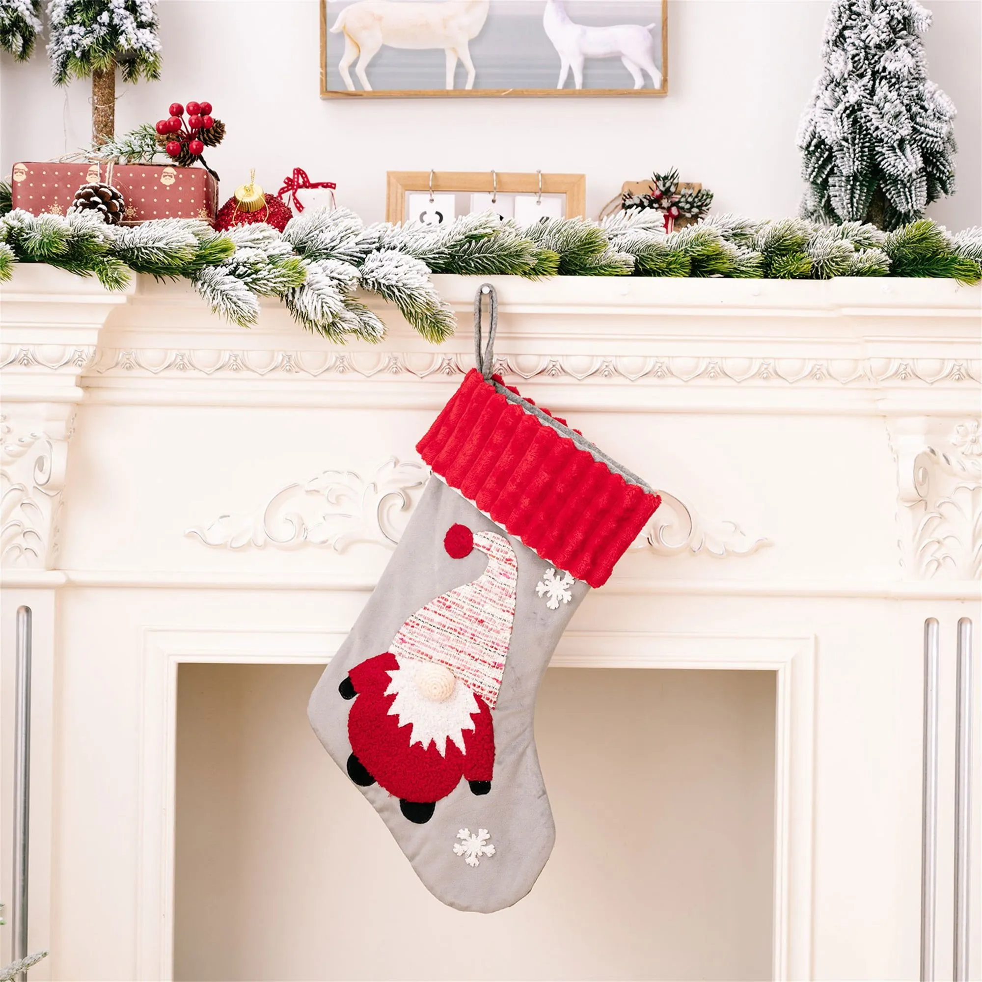 Txlixc Medias de Navidad, medias de reno de Santa Claus, artículos de  fiesta y regalos para la decoración del hogar Txlixc moda | Bodega Aurrera  en línea