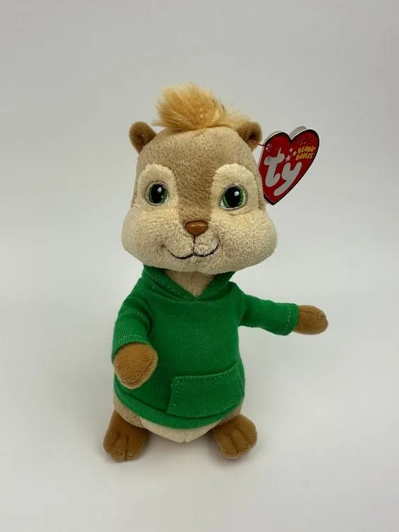 Ty Beanie Baby Theodore de Alvin y las Ardillas - Etsy México