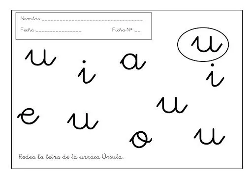 U: ACTIVIDADES LETRA U PARA IMPRIMIR